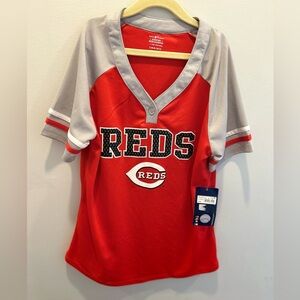 Reds Kids Baseball Jersey - Red and Gray NWT